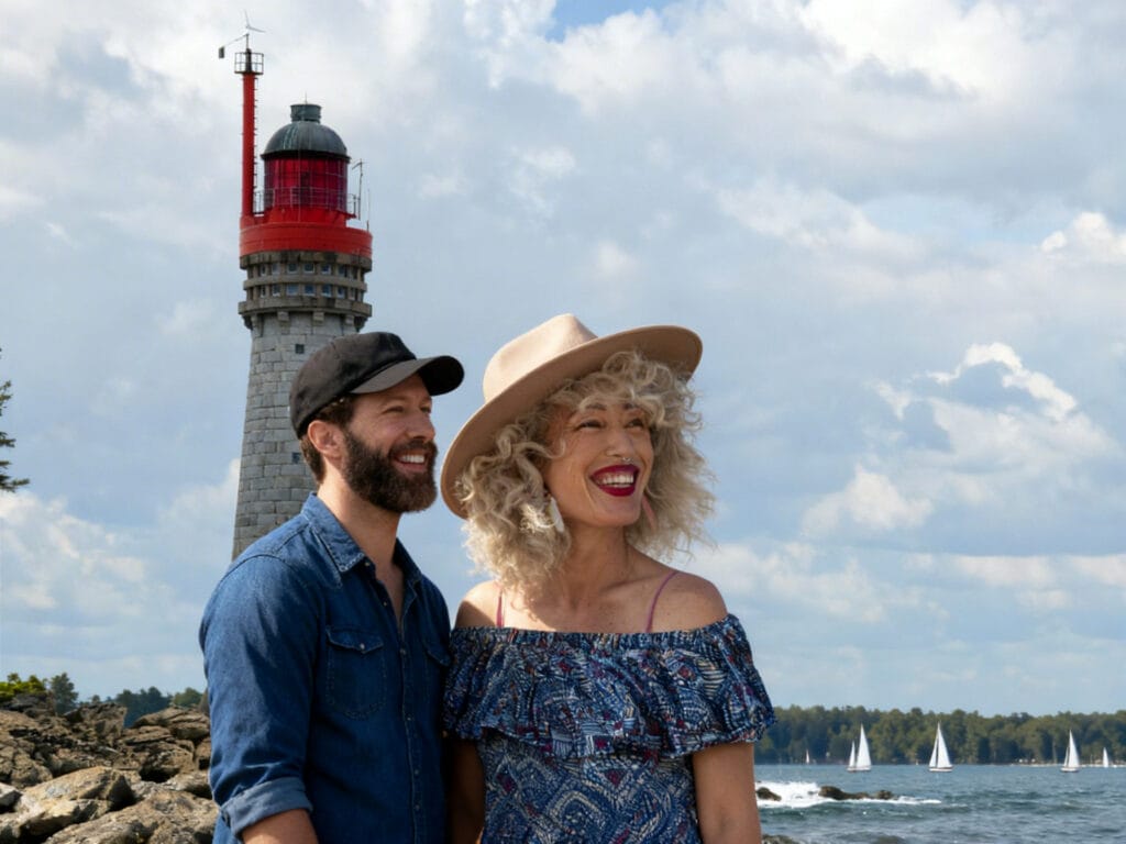 couple devant le phare de saint-malo